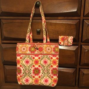 Vera Bradley Tote and Wallet